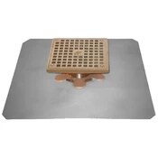 Thunderbird 3" Stainless Steel No Hub Adjustable Tile Deck Drain Plate